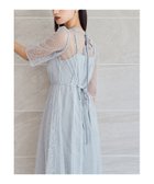 【ビーフラット/bflat】の【低身長用サイズあり】ラメレースレイヤードドレス 2点セット 結婚式 成人式 二次会 ブルーグレー|ID: prp329100004648019 ipo3291000000033555927