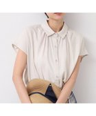 【デッサン/Dessin】の【洗える】シャツカラーフレンチスリーブブラウス(XS~L) グレージュ|ID: prp329100004648028 ipo3291000000033555984