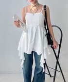 【その他のブランド/Other】の●コットンレース イレギュラーヘムライン フリルリボンキャミワンピース オフクラゲ|ID: prp329100004648038 ipo3291000000033556038