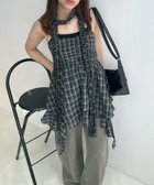 【その他のブランド/Other】の●コットンレース イレギュラーヘムライン フリルリボンキャミワンピース BKCHクラゲ|ID: prp329100004648038 ipo3291000000033556039
