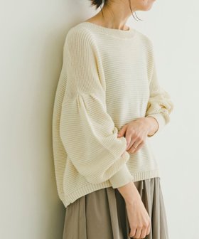 【アイテムズアーバンリサーチ/ITEMS URBAN RESEARCH】のガーターボリュームスリーブニット 人気、トレンドファッション・服の通販 founy(ファニー) ファッション Fashion レディースファッション Fashion for Women トップス・カットソー Cut & Sew Tops ニット Knit Tops & Sweaters ボリューム袖・フリルスリーブブラウス Voluminous & Ruffle Sleeves / Puffy Sleeve Tops 2025年 2025 2025春夏・S/S Spring/Summer 2025 SS25 ショルダー Shoulder, Shoulder Strap スリーブ Sleeve, Long Sleeve / Short Sleeve ドロップ Drop Shoulder, Dropped Style バランス Balance, Style Balance ベーシック Basic, Essential リラックス Relax, Relaxed Fit 夏 Summer 春 Spring S/S・春夏 SS, Spring/Summer, Warm Season |ID:prp329100004648042