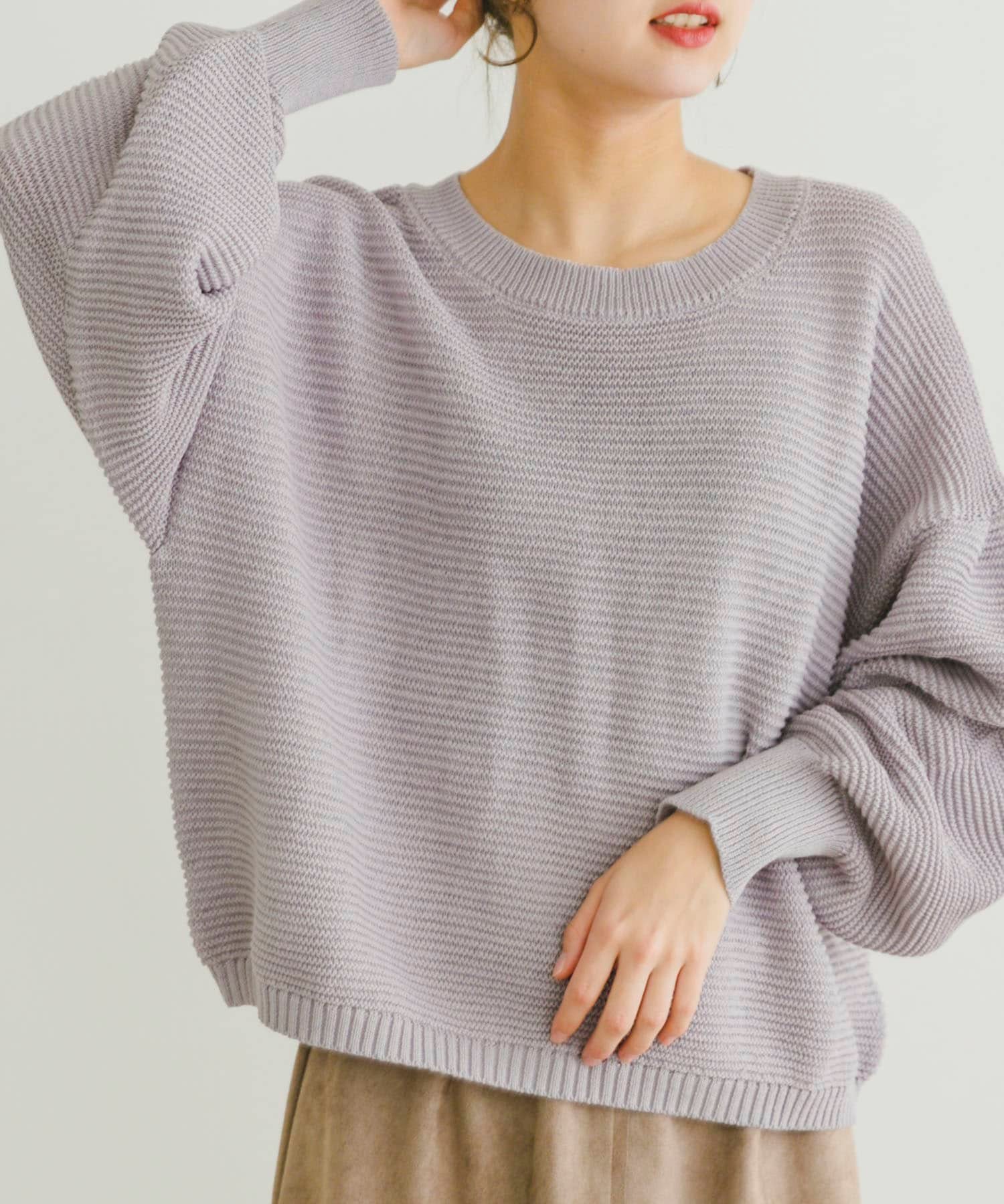 【アイテムズアーバンリサーチ/ITEMS URBAN RESEARCH】のガーターボリュームスリーブニット インテリア・キッズ・メンズ・レディースファッション・服の通販 founy(ファニー) 　ファッション　Fashion　レディースファッション　Fashion for Women　トップス・カットソー　Cut & Sew Tops　ニット　Knit Tops & Sweaters　ボリューム袖・フリルスリーブブラウス　Voluminous & Ruffle Sleeves / Puffy Sleeve Tops　2025年　2025　2025春夏・S/S　Spring/Summer 2025 SS25　ショルダー　Shoulder, Shoulder Strap　スリーブ　Sleeve, Long Sleeve / Short Sleeve　ドロップ　Drop Shoulder, Dropped Style　バランス　Balance, Style Balance　ベーシック　Basic, Essential　リラックス　Relax, Relaxed Fit　夏　Summer　春　Spring　S/S・春夏　SS, Spring/Summer, Warm Season　LVD|ID: prp329100004648042 ipo3291000000033556085