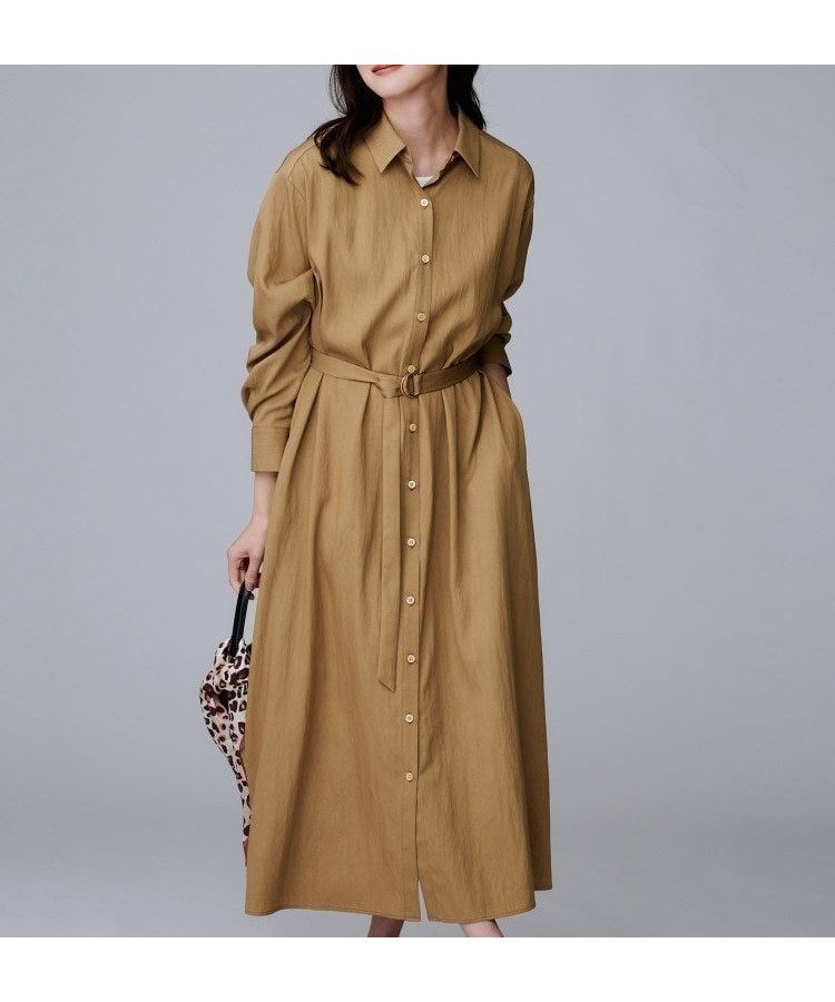 【アンタイトル/UNTITLED】の2WAYトレンチ風ワンピース インテリア・キッズ・メンズ・レディースファッション・服の通販 founy(ファニー) 　ファッション　Fashion　レディースファッション　Fashion for Women　ワンピース　Dresses　おすすめ　Recommended / Our Picks　ツイル　Twist, Twisted Detail　トレンチ　Trench, Trench Coat　バランス　Balance, Style Balance　ポケット　Pocket, Pocket Detail　ヴィンテージ　Vintage Style　羽織　Haori, Light Jacket　キャメルブラウン|ID: prp329100004648044 ipo3291000000033556094