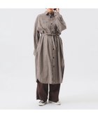 【ビームス ウイメン/BEAMS】のワーク チェック ワンピース LT.BROWN|ID: prp329100004648049 ipo3291000000033556119