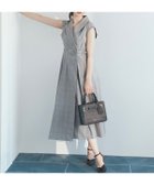 【スウィングル/Swingle】のベルテッドラップジレ風ワンピース 人気、トレンドファッション・服の通販 founy(ファニー) ファッション Fashion レディースファッション Fashion for Women アウター Coat / Outerwear Collection クラシカル Classical, Vintage-Inspired デコルテ Décolleté, Neckline フレア Flare, Flared マニッシュ Mannish, Boyish ラップ Wrap, Wrap Design エレガント 上品 Elegant 無地 Plain, Solid Color 秋 Autumn thumbnail グレー系チェック|ID: prp329100004648050 ipo3291000000033556161