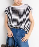 【ノーリーズ/NOLLEY'S】のフロントギャザーフレンチスリーブボーダーカットソー ブラック系その他3|ID: prp329100004648060 ipo3291000000033556281