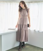 【スウィングル/Swingle】のフリルティアードバイカラーワンピース ダークブラウン|ID: prp329100004648065 ipo3291000000033556351