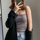 【ミニミニストア/miniministore】のカップ付き キャミソール レディース韓国 ロング*ダークグレー|ID: prp329100004648071 ipo3291000000033556437