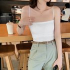 【ミニミニストア/miniministore】のカップ付き キャミソール レディース韓国 ロング*ホワイト|ID: prp329100004648071 ipo3291000000033556438