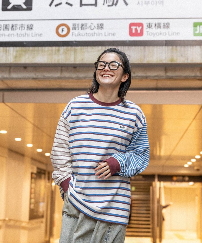 【ニコアンド/niko and】の【Fishs Eddy(フィッシュエディ)】ボーダープルオーバー【UNISEX】 インテリア・キッズ・メンズ・レディースファッション・服の通販 founy(ファニー) https://founy.com/ ファッション Fashion レディースファッション Fashion for Women トップス・カットソー Cut & Sew Tops カジュアルプルオーバー・ニットトップス Pullovers & Knit Tops / Casual Pullovers ユニセックス Unisex, Genderless スウェット / スエット Sweatshirt, Sweatwear トレーナー Sweatshirt, Trainer ニューヨーク New York, NYC Style ボーダー Border, Stripe モチーフ Motif, Design Theme |ID: prp329100004648072 ipo3291000000033556465