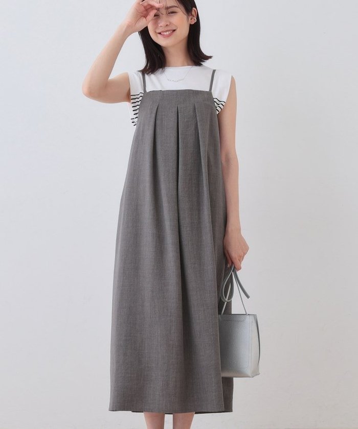 【インディヴィ/INDIVI】のタックキャミワンピース インテリア・キッズ・メンズ・レディースファッション・服の通販 founy(ファニー) https://founy.com/ ファッション Fashion レディースファッション Fashion for Women ワンピース Dresses キャミソールワンピース Camisole Dresses おすすめ Recommended / Our Picks キャミソール Camisole, Spaghetti Strap Top シンプル Simple, Minimal ポケット Pocket, Pocket Detail 人気 Popular, Best Seller 夏 Summer |ID: prp329100004648073 ipo3291000000033556470