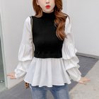 【ミニミニストア/miniministore】のドッキング ニットブラウス レディース ブラック|ID: prp329100004648080 ipo3291000000033556633