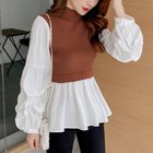 【ミニミニストア/miniministore】のドッキング ニットブラウス レディース ウォームブラウン|ID: prp329100004648080 ipo3291000000033556634
