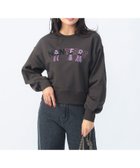 【ビームス ハート/BEAMS HEART】のフリンジ刺繍 ロゴ プルオーバー スウェット 25SS CHARCOAL|ID: prp329100004648102 ipo3291000000033557021