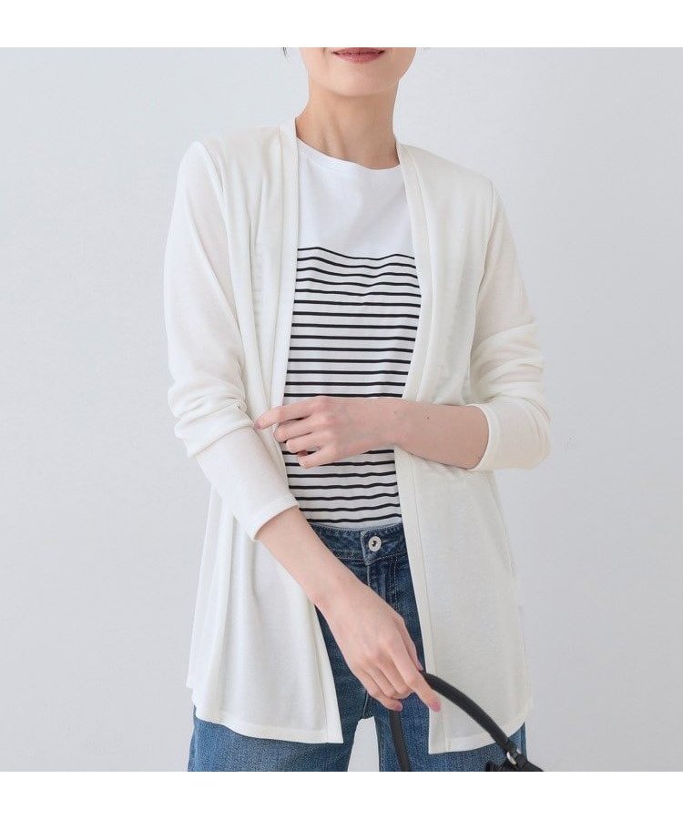 【インディヴィ/INDIVI】の【洗える】着流しジャージカーディガン 人気、トレンドファッション・服の通販 founy(ファニー) 　ファッション　Fashion　レディースファッション　Fashion for Women　トップス・カットソー　Cut & Sew Tops　カーディガン・羽織り　Layered Style Cardigans　おすすめ　Recommended / Our Picks　カーディガン　Cardigan, Knitwear　人気　Popular, Best Seller　ビジネス 仕事 通勤　Business / Work / Commuting　定番　Standard, Basic Item　洗える　Machine Washable　 other-1|ID: prp329100004648107 ipo3291000000033557059