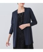 【インディヴィ/INDIVI】の【洗える】着流しジャージカーディガン ネイビー|ID: prp329100004648107 ipo3291000000033557063