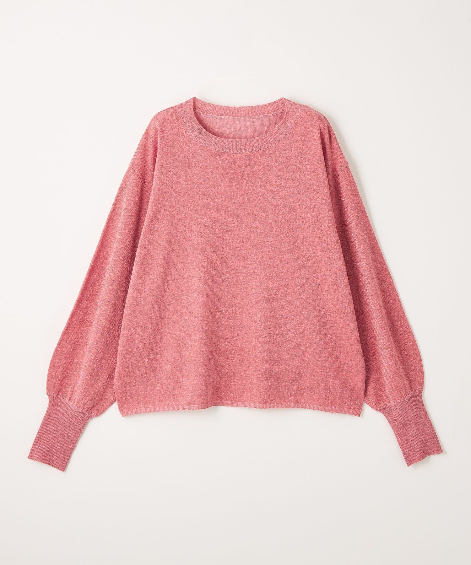 【シテン/CITEN】のCITEN エッセンシャルラメユルニット インテリア・キッズ・メンズ・レディースファッション・服の通販 founy(ファニー) 　ファッション　Fashion　レディースファッション　Fashion for Women　トップス・カットソー　Cut & Sew Tops　ニット　Knit Tops & Sweaters　インナー　Innerwear　シンプル　Simple, Minimal　フィット　Fit, Slim Fit　リラックス　Relax, Relaxed Fit　ルーズ　Loose, Oversized　ロング　Long, Long-Length　A/W・秋冬　Autumn/Winter　PINK|ID: prp329100004648109 ipo3291000000033557085