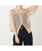 【シップス フォー ウィメン/SHIPS】のSHIPS Colors ラメ メッシュ ジップ カーディガン ベージュ|ID: prp329100004648110 ipo3291000000033557090