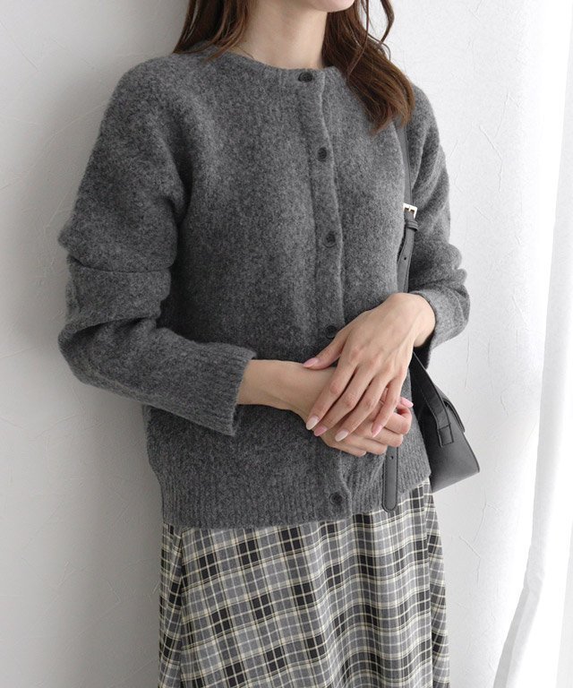 【ピエロ/Pierrot】のウォッシャブル2wayニットカーディガン インテリア・キッズ・メンズ・レディースファッション・服の通販 founy(ファニー) 　ファッション　Fashion　レディースファッション　Fashion for Women　トップス・カットソー　Cut & Sew Tops　ニット　Knit Tops & Sweaters　カーディガン・羽織り　Layered Style Cardigans　おすすめ　Recommended / Our Picks　インナー　Innerwear　ウォッシャブル　Machine Washable　カットソー　Cut and Sewn Top　カーディガン　Cardigan, Knitwear　シンプル　Simple, Minimal　杢チャコール|ID: prp329100004648113 ipo3291000000033557113
