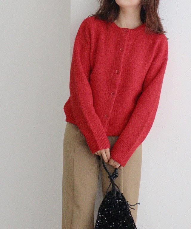 【ピエロ/Pierrot】のウォッシャブル2wayニットカーディガン インテリア・キッズ・メンズ・レディースファッション・服の通販 founy(ファニー) 　ファッション　Fashion　レディースファッション　Fashion for Women　トップス・カットソー　Cut & Sew Tops　ニット　Knit Tops & Sweaters　カーディガン・羽織り　Layered Style Cardigans　おすすめ　Recommended / Our Picks　インナー　Innerwear　ウォッシャブル　Machine Washable　カットソー　Cut and Sewn Top　カーディガン　Cardigan, Knitwear　シンプル　Simple, Minimal　レッド|ID: prp329100004648113 ipo3291000000033557118
