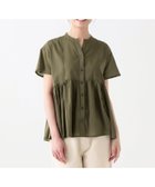 【アフタヌーンティー リビング/Afternoon Tea LIVING】のインド綿ボイル切替ブラウス 人気、トレンドファッション・服の通販 founy(ファニー) ファッション Fashion レディースファッション Fashion for Women トップス・カットソー Cut & Sew Tops シャツ・ブラウス・オフィスカジュアル Elegant Blouses & Button-Ups インド Indian Textile ギャザー Gathered, Ruffled 切替 Switching, Contrast Panel 軽量 Lightweight, Ultra Light シアー Sheer, See-Through シンプル Simple, Minimal スキッパー Skipper, Open Collar ネップ Nepp, Slub Yarn バランス Balance, Style Balance エレガント 上品 Elegant thumbnail カーキ|ID: prp329100004648117 ipo3291000000033557211
