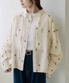 【プードゥドゥ/POU DOU DOU】のmade in INDIA シロツメクサ刺繍シャツ 人気、トレンドファッション・服の通販 founy(ファニー) ファッション Fashion レディースファッション Fashion for Women トップス・カットソー Cut & Sew Tops シャツ・ブラウス・オフィスカジュアル Elegant Blouses & Button-Ups インド Indian Textile シンプル Simple, Minimal スマート Smart, Elegant ネップ Nepp, Slub Yarn 羽織 Haori, Light Jacket おすすめ Recommended / Our Picks |ID:prp329100004648119