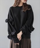 【ラジュール/Lajour】の立体リボンデザインプルオーバー ブラック|ID: prp329100004648123 ipo3291000000033557297