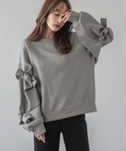 【ラジュール/Lajour】の立体リボンデザインプルオーバー グレー|ID: prp329100004648123 ipo3291000000033557299