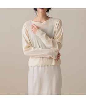 【ローリーズファーム/LOWRYS FARM】 ベロア2WAYプルオーバーLS人気、トレンドファッション・服の通販 founy(ファニー) ファッション Fashion レディースファッション Fashion for Women トップス・カットソー Cut & Sew Tops カジュアルプルオーバー・ニットトップス Pullovers & Knit Tops / Casual Pullovers ベロアトップス Velour Tops / Velvet-Look Items インナー Innerwear カットソー Cut and Sewn Top ジャケット Jacket, Outerwear チュール Tulip, Tulip Motif トレンド Trend, Trending Now ベロア Velour, Soft Velvet 長袖 Long Sleeve, Full Sleeve |ID:prp329100004648125