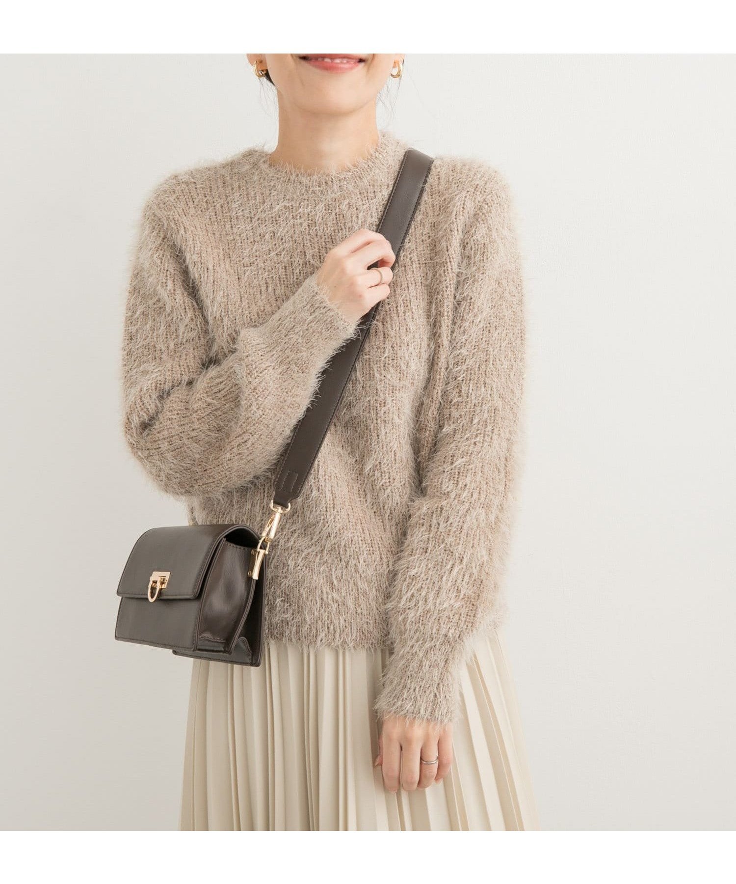 【アーバンリサーチ ドアーズ/URBAN RESEARCH DOORS】のシャギーニット インテリア・キッズ・メンズ・レディースファッション・服の通販 founy(ファニー) 　ファッション　Fashion　レディースファッション　Fashion for Women　トップス・カットソー　Cut & Sew Tops　ニット　Knit Tops & Sweaters　2024年　2024　2024-2025秋冬・A/W　Autumn/Winter 2024–25 AW24–25　冬　Winter / This Winter　A/W・秋冬　Autumn/Winter　BEIGE|ID: prp329100004648131 ipo3291000000033557362