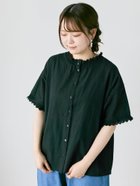 【サマンサモスモス/Samansa Mos2】のスカラップフリル前後2WAYブラウス ブラック|ID: prp329100004648139 ipo3291000000033557446