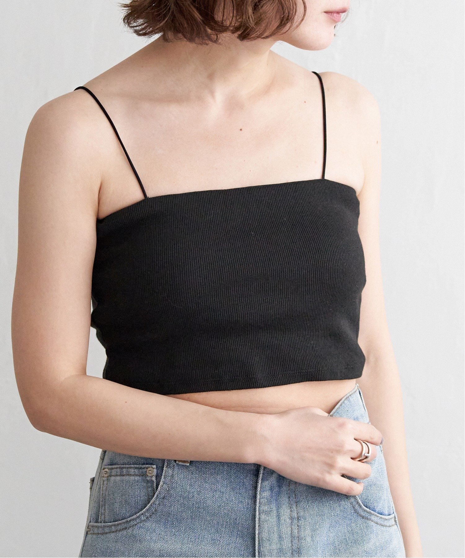 【ノッチ/notch】の【sweet web掲載】カップツキバンドゥキャミ インテリア・キッズ・メンズ・レディースファッション・服の通販 founy(ファニー) 　雑誌掲載アイテム　Magazine Picks & Fashion Features　ファッション雑誌　Fashion Magazines　スウィート　Sweet　ファッション　Fashion　レディースファッション　Fashion for Women　トップス・カットソー　Cut & Sew Tops　キャミソール&ノースリーブ　Camisoles & Sleeveless Tops　キャミソール　Camisole, Spaghetti Strap Top　ショート　Short, Short Length　雑誌　Magazine, Fashion Magazine　ブラック|ID: prp329100004648141 ipo3291000000033557463