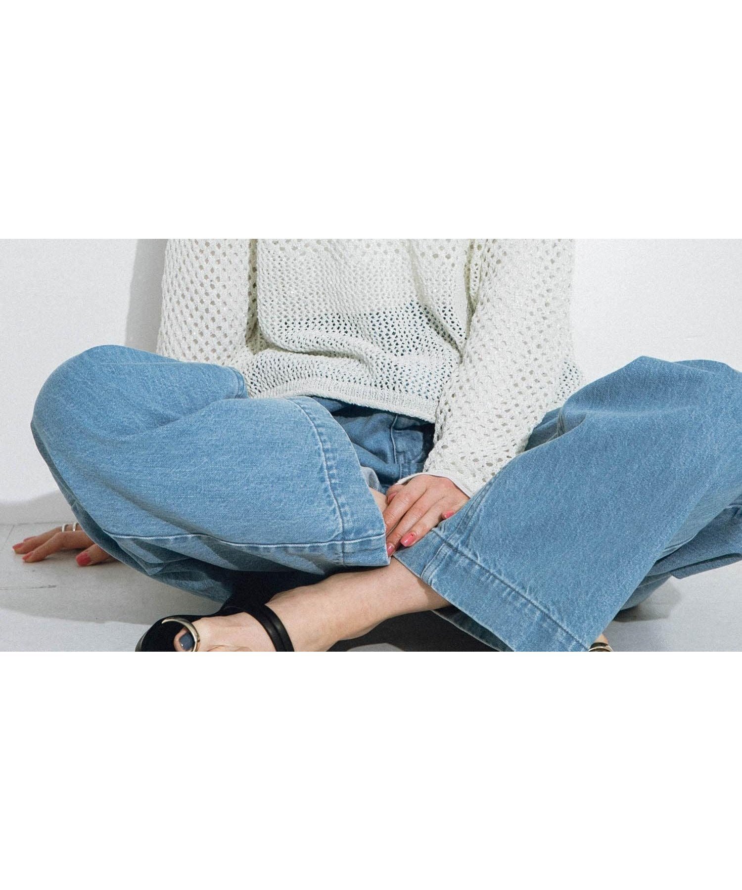 【サニーレーベル/Sonny Label / URBAN RESEARCH】のスパンコールメッシュニットプルオーバー インテリア・キッズ・メンズ・レディースファッション・服の通販 founy(ファニー) 　ファッション　Fashion　レディースファッション　Fashion for Women　トップス・カットソー　Cut & Sew Tops　ニット　Knit Tops & Sweaters　カジュアルプルオーバー・ニットトップス　Pullovers & Knit Tops / Casual Pullovers　2025年　2025　2025春夏・S/S　Spring/Summer 2025 SS25　シンプル　Simple, Minimal　スパンコール　Sequins, Sequin Embellishment　トレンド　Trend, Trending Now　ベーシック　Basic, Essential　ボトム　Bottoms, Lower Wear　メッシュ　Mesh, Net Fabric　夏　Summer　定番　Standard, Basic Item　S/S・春夏　SS, Spring/Summer, Warm Season　オフ|ID: prp329100004648142 ipo3291000000033557477