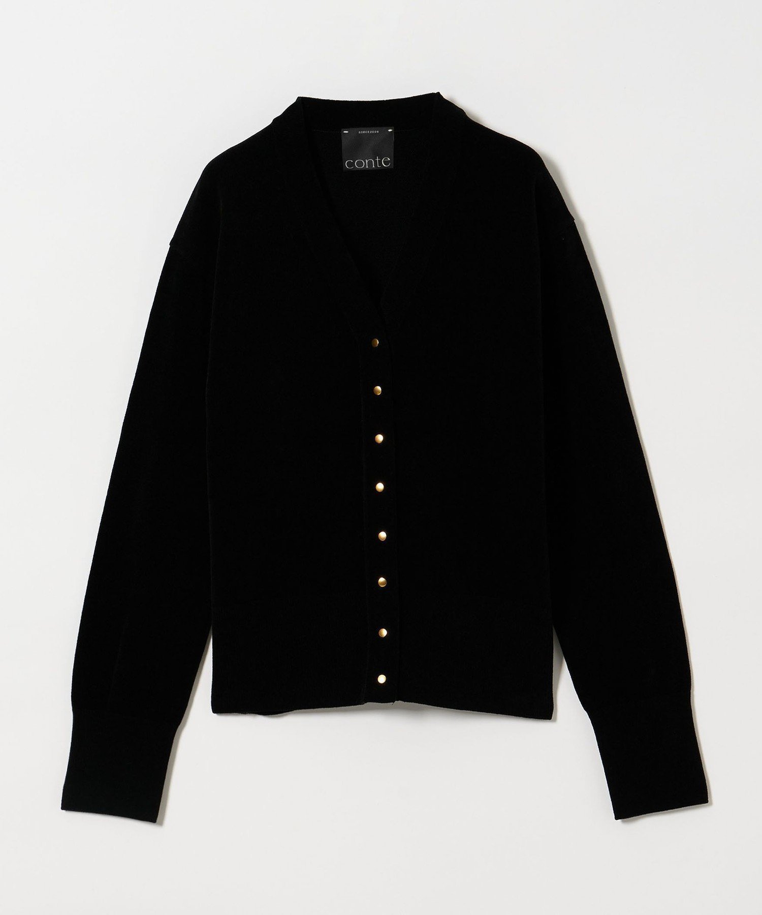 【ユナイテッドアローズ/UNITED ARROWS】のconte メタルボタン Vネックカーディガン インテリア・キッズ・メンズ・レディースファッション・服の通販 founy(ファニー) 　ファッション　Fashion　レディースファッション　Fashion for Women　トップス・カットソー　Cut & Sew Tops　カーディガン・羽織り　Layered Style Cardigans　Vネックトップス　V-Neck Tops / V-Cut Neckline Shirts　おすすめ　Recommended / Our Picks　カットソー　Cut and Sewn Top　カーディガン　Cardigan, Knitwear　ブルゾン　Blouson, Bomber Jacket　メタル　Metal, Metal Parts　BLACK|ID: prp329100004648149 ipo3291000000033638542