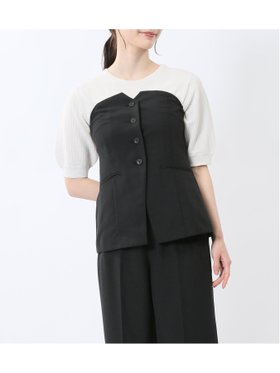 【タカキュー/TAKA-Q】の杢調 ビスチェ 黒(セットアップ可能) 人気、トレンドファッション・服の通販 founy(ファニー) ファッション Fashion レディースファッション Fashion for Women トップス・カットソー Cut & Sew Tops ビスチェ Bustiers & Corset Tops / Layered Bustier Style シャーリング Shirring, Ruched セットアップ Set-Up, Coordinated Outfit トレンド Trend, Trending Now ビスチェ Bustier, Corset Top ベーシック Basic, Essential マニッシュ Mannish, Boyish リブニット Rib Knit, Ribbed Knit 夏 Summer 洗える Machine Washable |ID:prp329100004648153