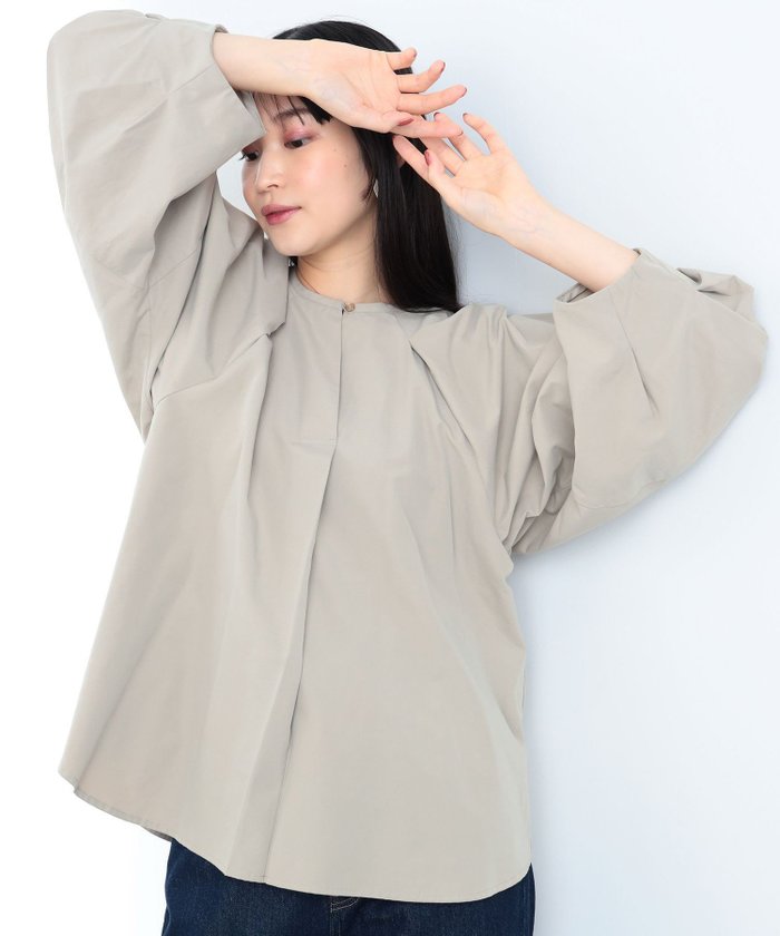 【その他のブランド/Other】の袖ランタンボリューム ブラウス インテリア・キッズ・メンズ・レディースファッション・服の通販 founy(ファニー) https://founy.com/ ファッション Fashion レディースファッション Fashion for Women トップス・カットソー Cut & Sew Tops シャツ・ブラウス・オフィスカジュアル Elegant Blouses & Button-Ups おすすめ Recommended / Our Picks クラシカル Classical, Vintage-Inspired サロペット Overalls, Salopette スキッパー Skipper, Open Collar ベスト Vest, Waistcoat エレガント 上品 Elegant |ID: prp329100004648166 ipo3291000000033557666