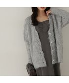 【プロポーション ボディドレッシング/PROPORTION BODY DRESSING】のシャギーカーディガン 24AW トップグレー1|ID: prp329100004648174 ipo3291000000033557747