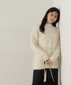 【プロポーション ボディドレッシング/PROPORTION BODY DRESSING】のシャギーカーディガン 24AW アイボリー2|ID: prp329100004648174 ipo3291000000033557751