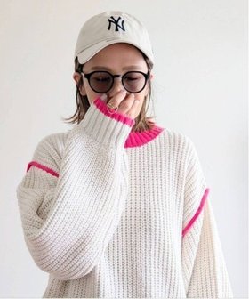【ノッチ/notch】の【notch. by yui 】オーバーサイズバイカラーニット 2025AW 人気、トレンドファッション・服の通販 founy(ファニー) ファッション Fashion レディースファッション Fashion for Women トップス・カットソー Cut & Sew Tops ニット Knit Tops & Sweaters インナー Innerwear デニム Denim, Jeans Material 人気 Popular, Best Seller ベーシック Basic, Essential リラックス Relax, Relaxed Fit おすすめ Recommended / Our Picks 2025年 2025 2025-2026秋冬・A/W Autumn/Winter 2025–26 AW25–26 |ID:prp329100004648181