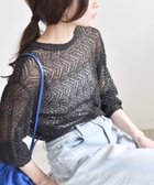 【シップス フォー ウィメン/SHIPS】のquaranciel 手洗い可能 バルキー レース ニット ブラック|ID: prp329100004648182 ipo3291000000033557814