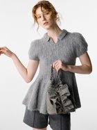 【セルフォード/CELFORD】のスキッパーペプラムニットプル 人気、トレンドファッション・服の通販 founy(ファニー) ファッション Fashion レディースファッション Fashion for Women トップス・カットソー Cut & Sew Tops ニット Knit Tops & Sweaters ギャザー Gathered, Ruffled スキッパー Skipper, Open Collar スリーブ Sleeve, Long Sleeve / Short Sleeve thumbnail GRY[006]|ID: prp329100004648190 ipo3291000000033912314