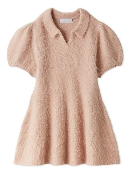 【セルフォード/CELFORD】のスキッパーペプラムニットプル インテリア・キッズ・メンズ・レディースファッション・服の通販 founy(ファニー) 　ファッション　Fashion　レディースファッション　Fashion for Women　トップス・カットソー　Cut & Sew Tops　ニット　Knit Tops & Sweaters　ギャザー　Gathered, Ruffled　スキッパー　Skipper, Open Collar　スリーブ　Sleeve, Long Sleeve / Short Sleeve　PNK[066]|ID: prp329100004648190 ipo3291000000033912315
