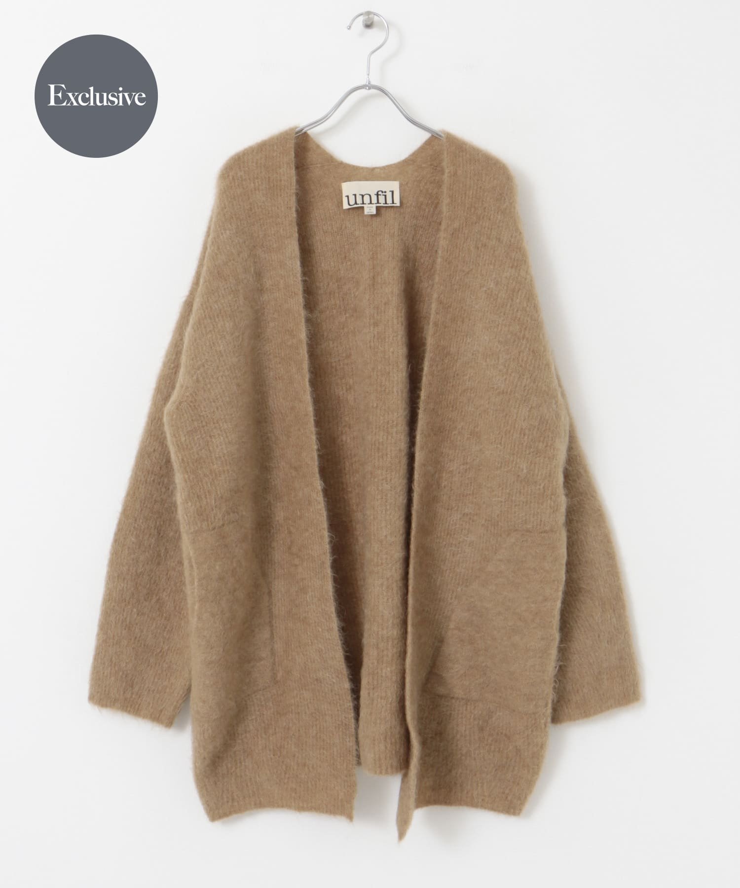 【アーバンリサーチ ドアーズ/URBAN RESEARCH DOORS】の『一部別注カラー』unfil mohair cardigan インテリア・キッズ・メンズ・レディースファッション・服の通販 founy(ファニー) 　ファッション　Fashion　レディースファッション　Fashion for Women　トップス・カットソー　Cut & Sew Tops　カーディガン・羽織り　Layered Style Cardigans　2024年　2024　2024-2025秋冬・A/W　Autumn/Winter 2024–25 AW24–25　冬　Winter / This Winter　シンプル　Simple, Minimal　別注　Limited Edition, Custom Order　定番　Standard, Basic Item　A/W・秋冬　Autumn/Winter　別注camel|ID: prp329100004648203 ipo3291000000033558099