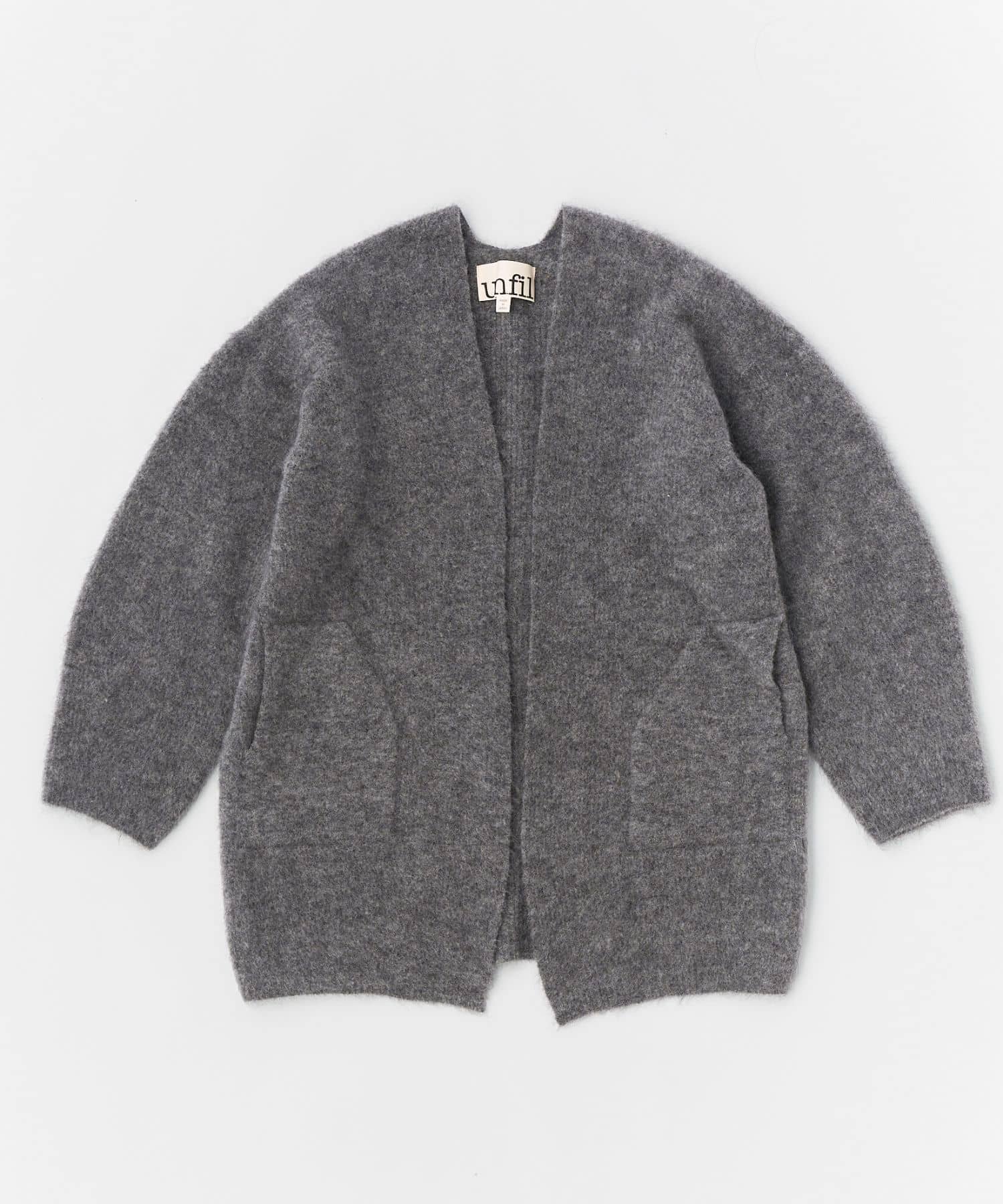 【アーバンリサーチ ドアーズ/URBAN RESEARCH DOORS】の『一部別注カラー』unfil mohair cardigan インテリア・キッズ・メンズ・レディースファッション・服の通販 founy(ファニー) 　ファッション　Fashion　レディースファッション　Fashion for Women　トップス・カットソー　Cut & Sew Tops　カーディガン・羽織り　Layered Style Cardigans　2024年　2024　2024-2025秋冬・A/W　Autumn/Winter 2024–25 AW24–25　冬　Winter / This Winter　シンプル　Simple, Minimal　別注　Limited Edition, Custom Order　定番　Standard, Basic Item　A/W・秋冬　Autumn/Winter　gray|ID: prp329100004648203 ipo3291000000033558101