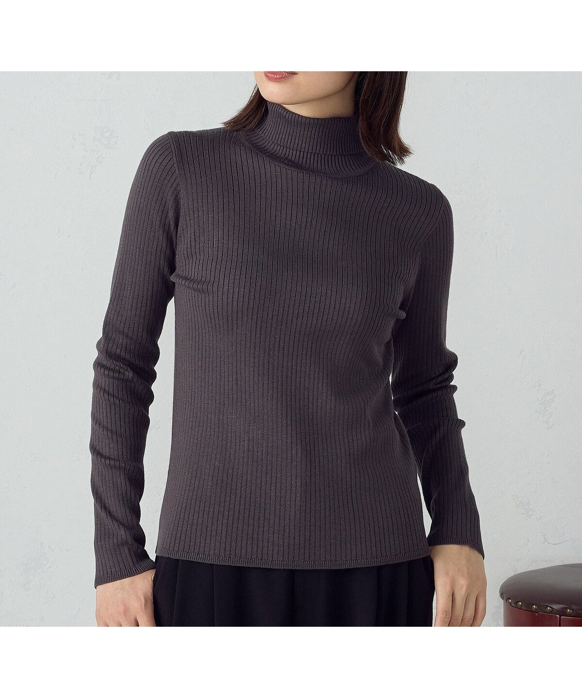 【コムサイズム/COMME CA ISM】の【 マシンウォッシャブル 】ベーシックタートルネック インテリア・キッズ・メンズ・レディースファッション・服の通販 founy(ファニー) 　ファッション　Fashion　レディースファッション　Fashion for Women　トップス・カットソー　Cut & Sew Tops　タートルネック・ハイネックトップス　Turtlenecks & High-Neck Tops　タートルネック　Turtleneck, High Neck　ベーシック　Basic, Essential　チャコール|ID: prp329100004648204 ipo3291000000033558119