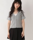 【ヘザー/Heather】のレイヤード半袖ニット グレー|ID: prp329100004648215 ipo3291000000033558280