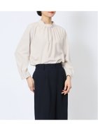 【タカキュー/TAKA-Q】のギャザーハイネック 8分袖プルオーバーブラウス 【25SS】 長袖 レディース シャツ カットソー トップス ブラウス カジュアル インナー ビジネス ギフト プレゼント 33ベージュ|ID: prp329100004648219 ipo3291000000033558305