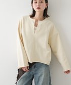【センスオブプレイス/SENSE OF PLACE by URBAN RESEARCH】のVネックルーズスウェット OFF WHITE|ID: prp329100004648230 ipo3291000000033558412