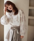 【ミスティ ウーマン/mysty woman】の【上西星来さん着用アイテム】フローラルレース刺繍ロングスリーブブラウス アイボリー08|ID: prp329100004648246 ipo3291000000033558573