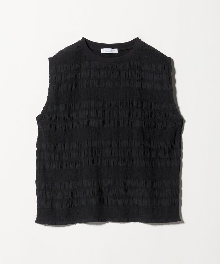 【ユナイテッドアローズ/UNITED ARROWS】のシャーリング ノースリーブ ブラウス A DAY IN THE LIFE インテリア・キッズ・メンズ・レディースファッション・服の通販 founy(ファニー) https://founy.com/ ファッション Fashion レディースファッション Fashion for Women トップス・カットソー Cut & Sew Tops キャミソール&ノースリーブ Camisoles & Sleeveless Tops シャツ・ブラウス・オフィスカジュアル Elegant Blouses & Button-Ups おすすめ Recommended / Our Picks インナー Innerwear キャミワンピース Cami Dress, Slip Dress シャーリング Shirring, Ruched シンプル Simple, Minimal ノースリーブ Sleeveless, No-Sleeve ワイド Wide, Wide Fit 夏 Summer |ID: prp329100004648249 ipo3291000000033558647